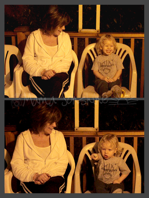 Ian really wanted to go outside and show Auntie Gayle his ring that has his 'super powers' like the Green Lantern