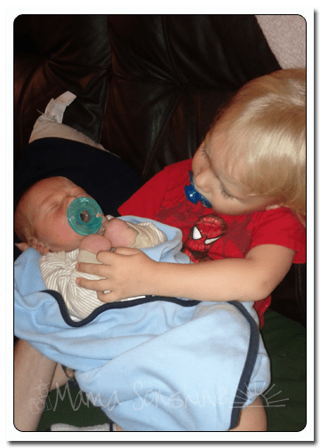 Ian and Baby Sid.  Both with binkys...