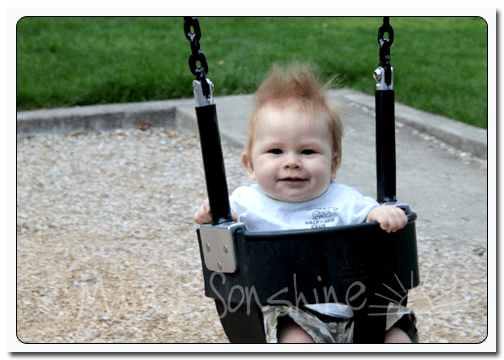 Baby Sid just swinging