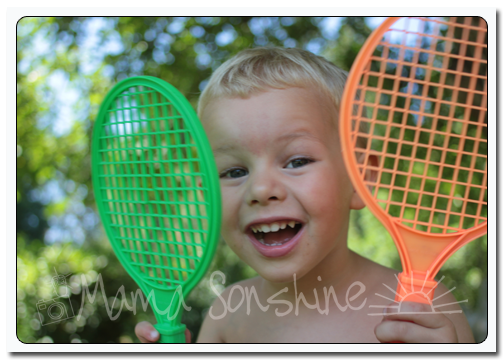 Ian playing peek-a-boo