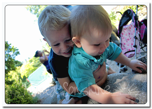 Ian hugging Baby Sid