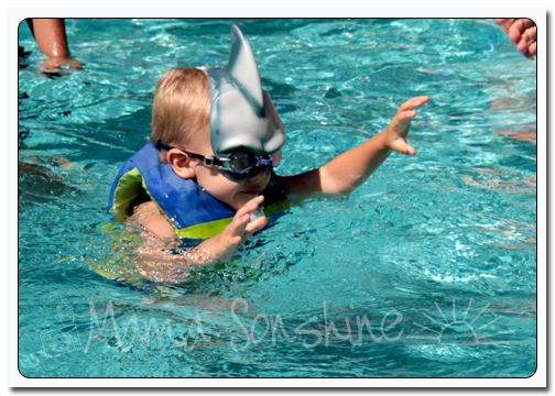 Ian has been learning to swim 'all-my-byself'
