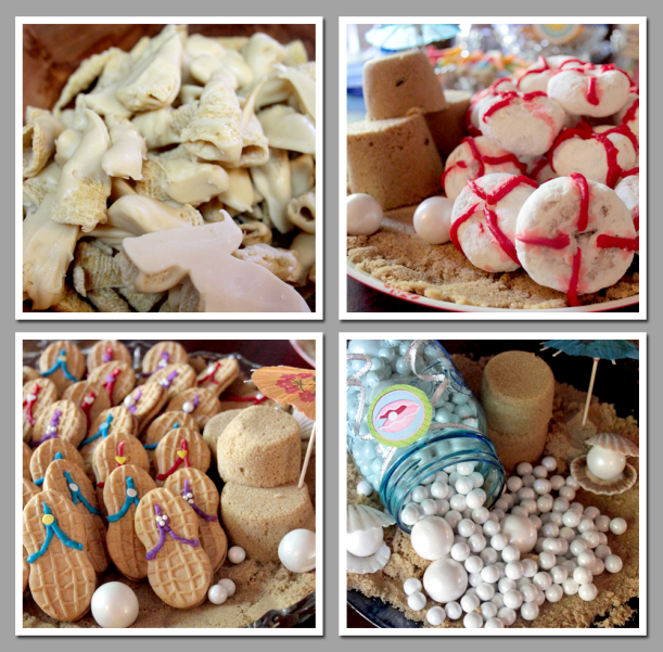 Shark Teeth, Life Preservers, Flip Flop Cookies, Oyster Pearls