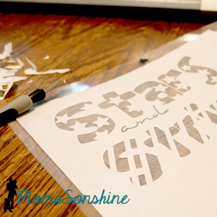 Freezer Paper Stencil 