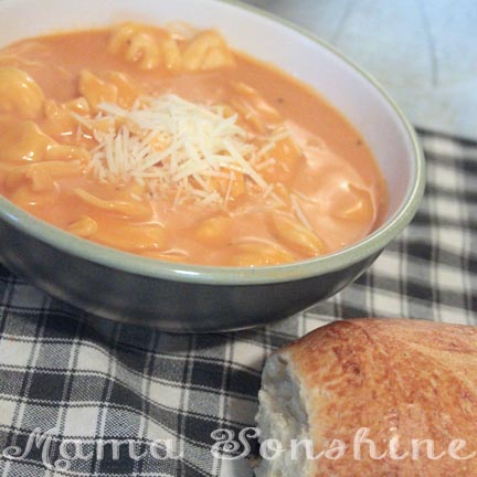 Tomato Basil Parmesan Soup