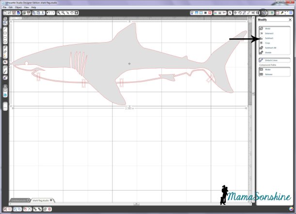 MamaSonshine Shark Flag Shirt