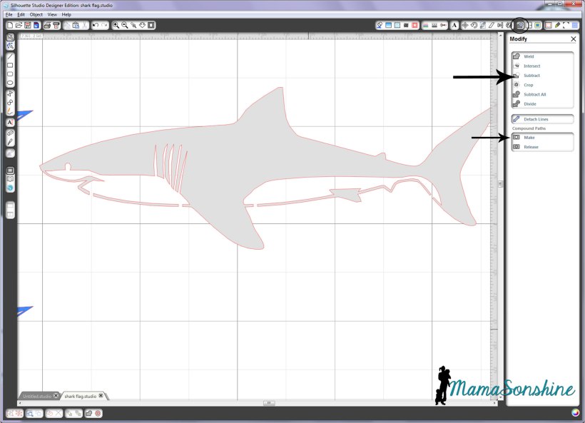 MamaSonshine Shark Flag Shirt