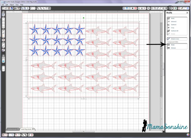 MamaSonshine Shark Flag Shirt