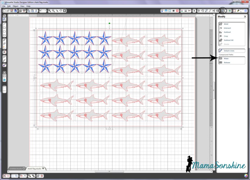 MamaSonshine Shark Flag Shirt