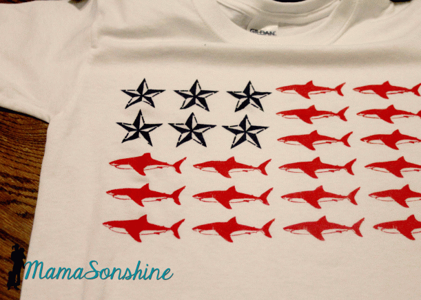 MamaSonshine Shark Flag Shirt