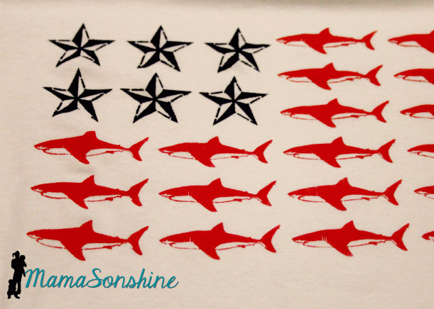 MamaSonshine Shark Flag Shirt