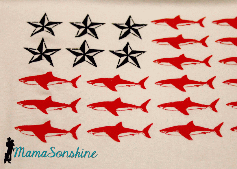 MamaSonshine Shark Flag Shirt