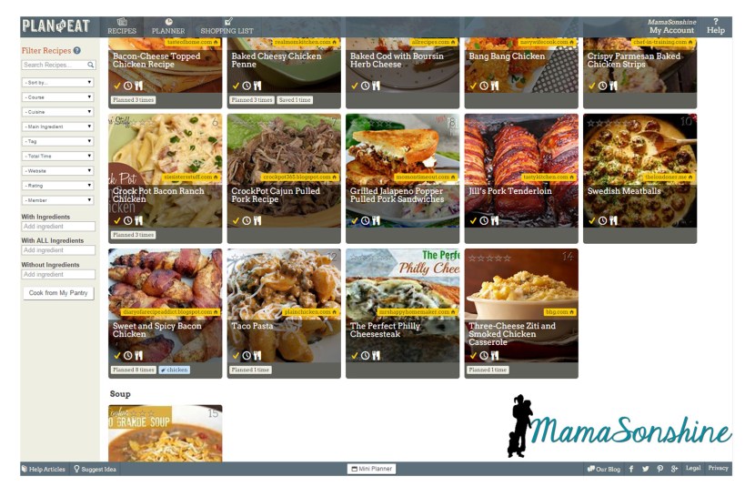 My Plan to Eat queue