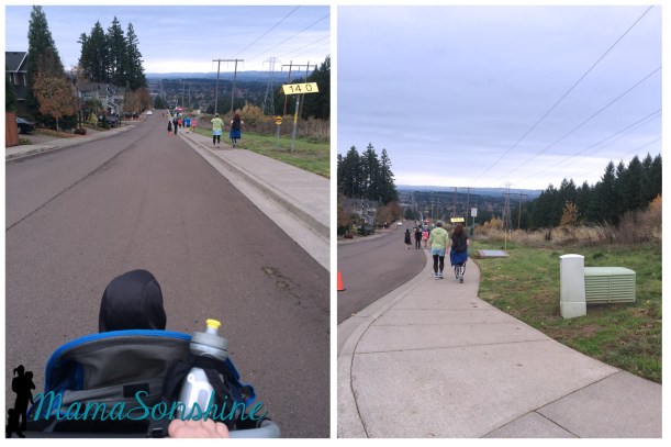 start of the downhill