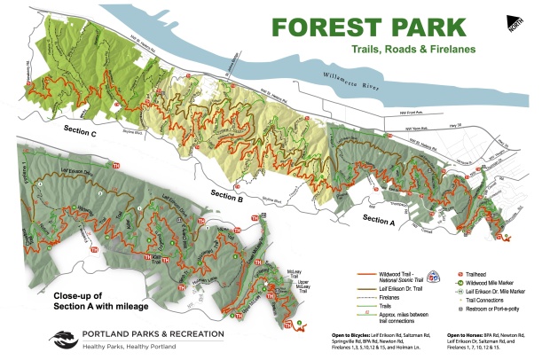 Forest Park Trails Printable Map